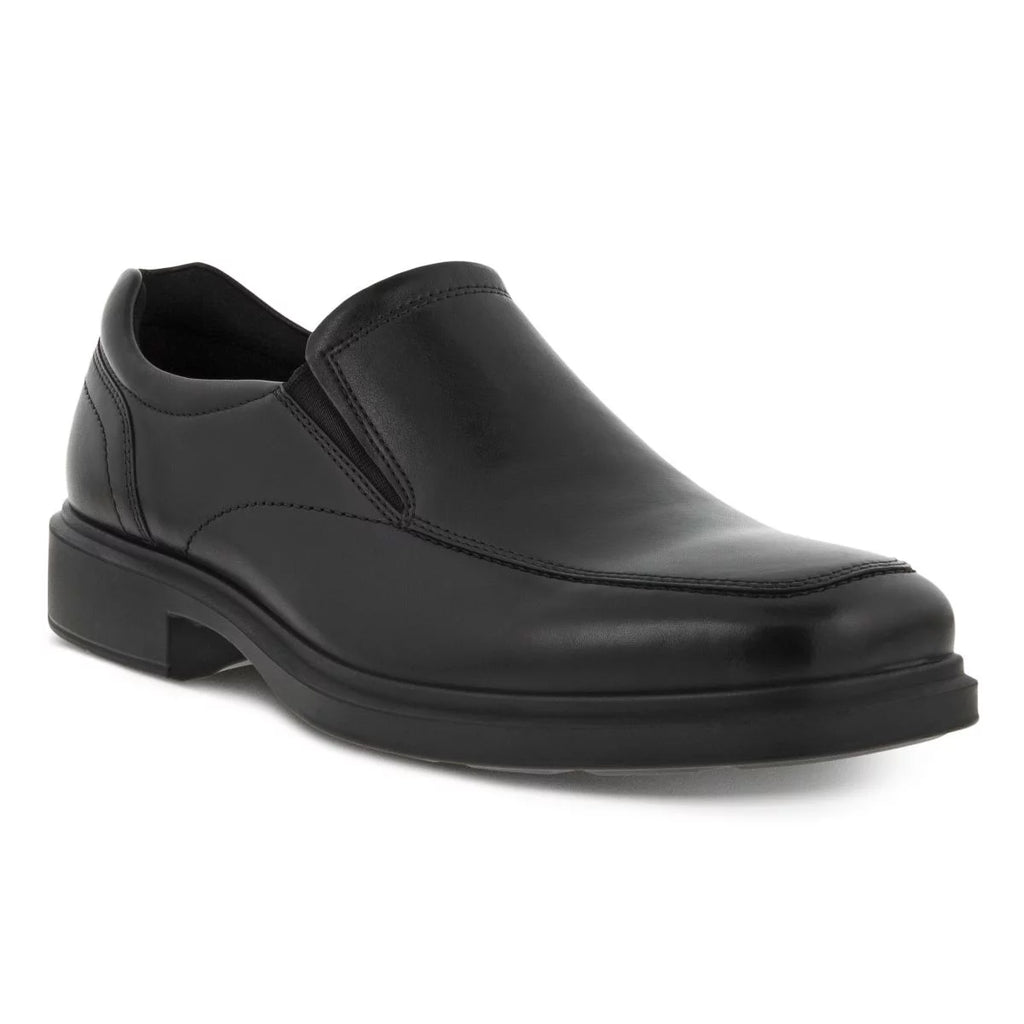 Black Leather Slip-on Shoes D313