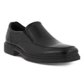 Black Leather Slip-on Shoes D313