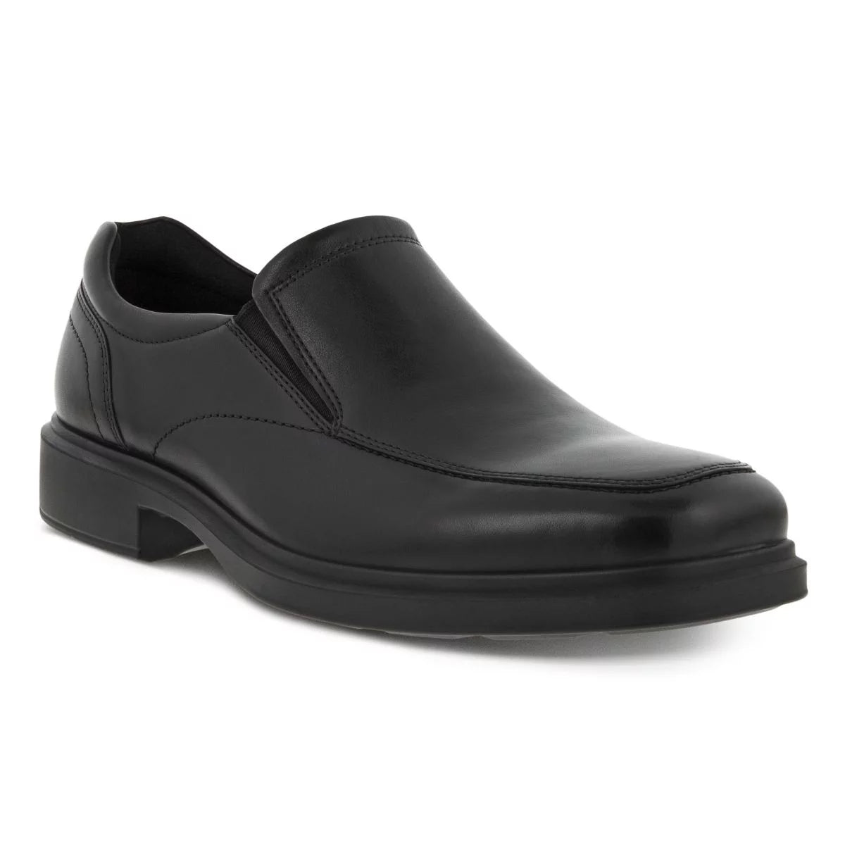 Black Leather Slip-on Shoes D313
