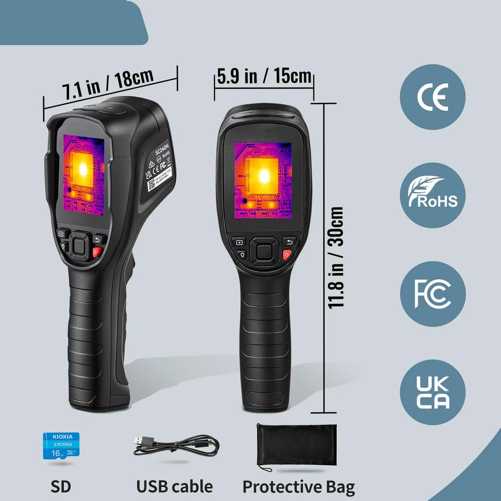 Infrared Thermal Imager 16G IR Resolution 240x180 LCD H646