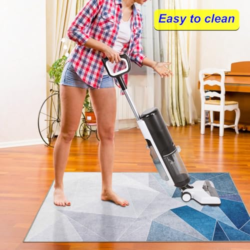 Black Blue 36"x48" Desk Chair Mat L688332