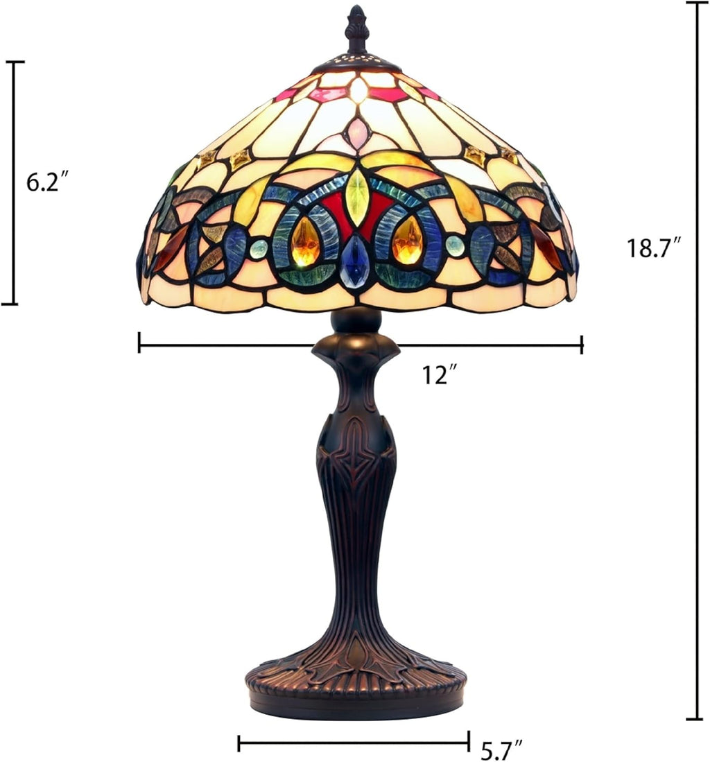 Dark Bronze 1 Light Table Lamp 12" Shade G6501
