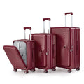 3 Piece Expandable PC Hard Shell Luggage Set with Spinner Wheels H552298