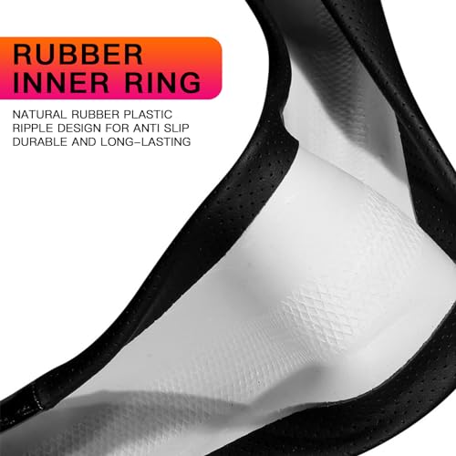 Black Carbon Fiber Steering Wheel Cover M838