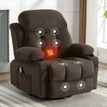 Brown Swivel Massage Recliner Sofa I206