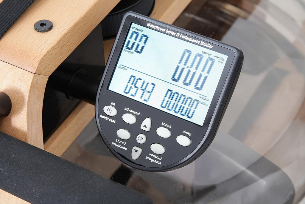 Beech Wood Natural Rowing Machine with S4 Monitor D29370