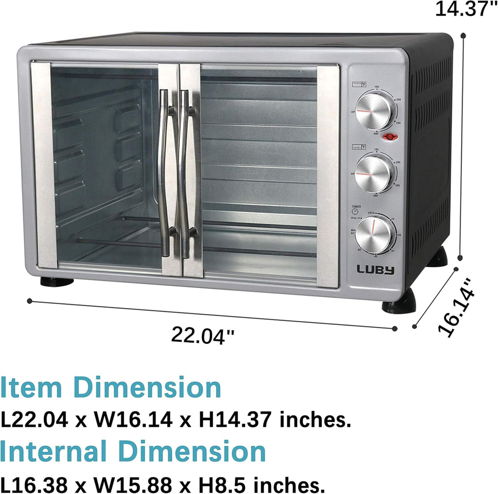 Silver 55L French Door Toaster Oven M639