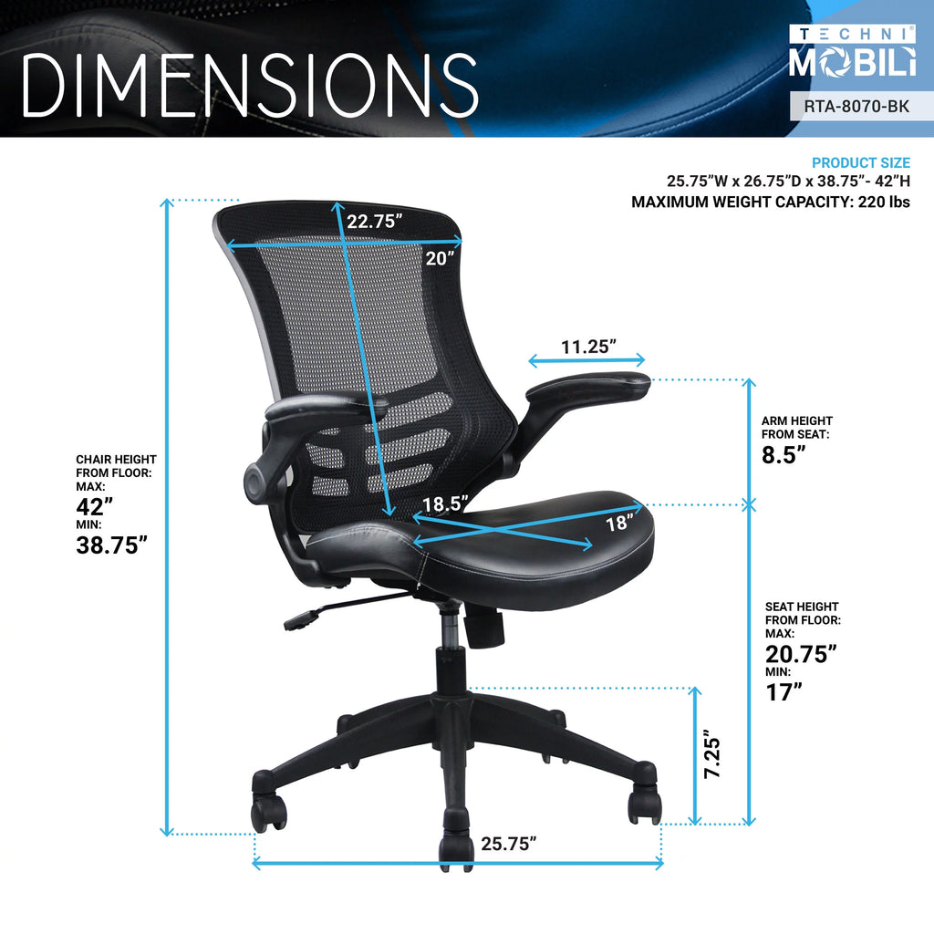 Black Mesh Executive Office Chair X666