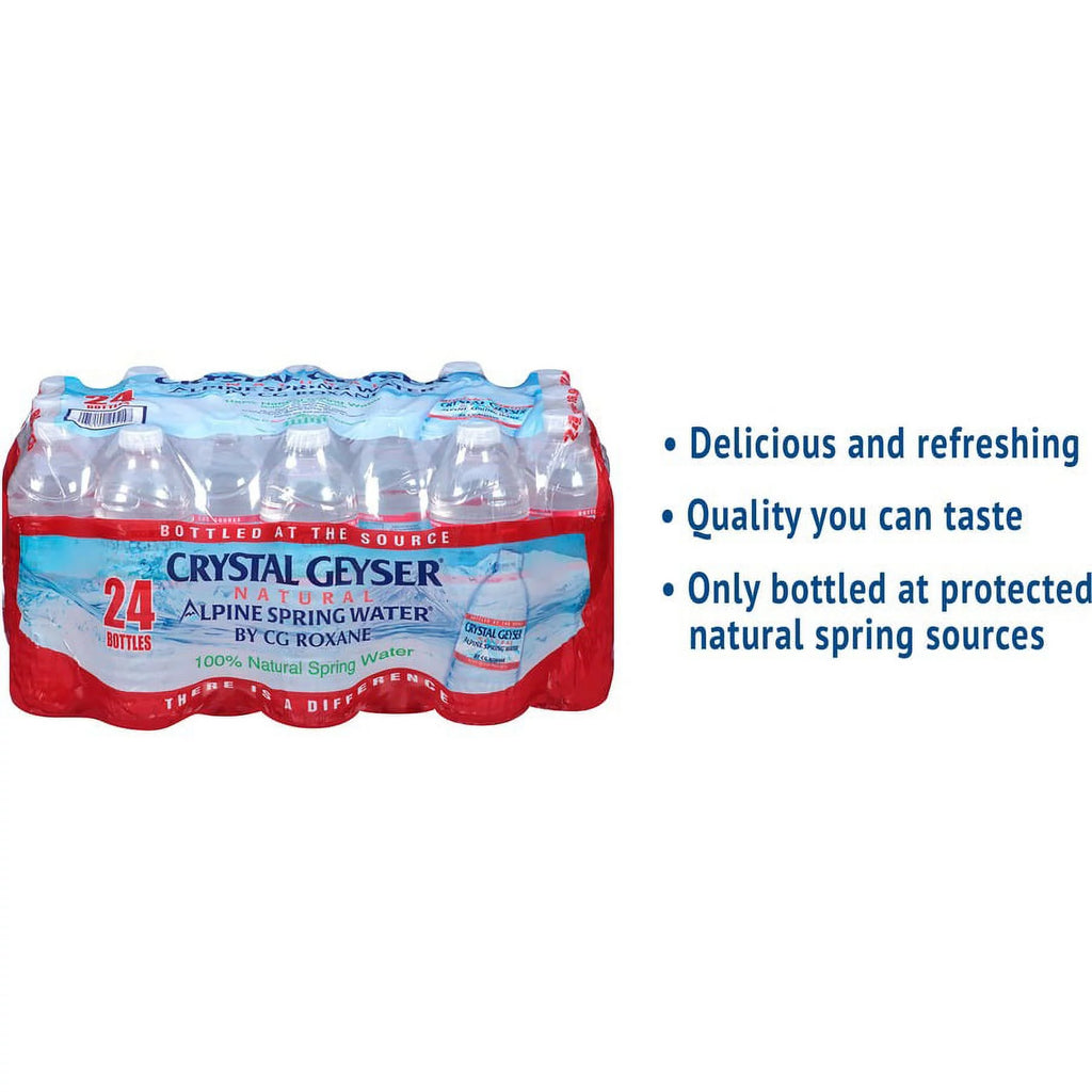 Natural Alpine Spring Water, 16.9 Oz Bottle, 24/Case Q8379