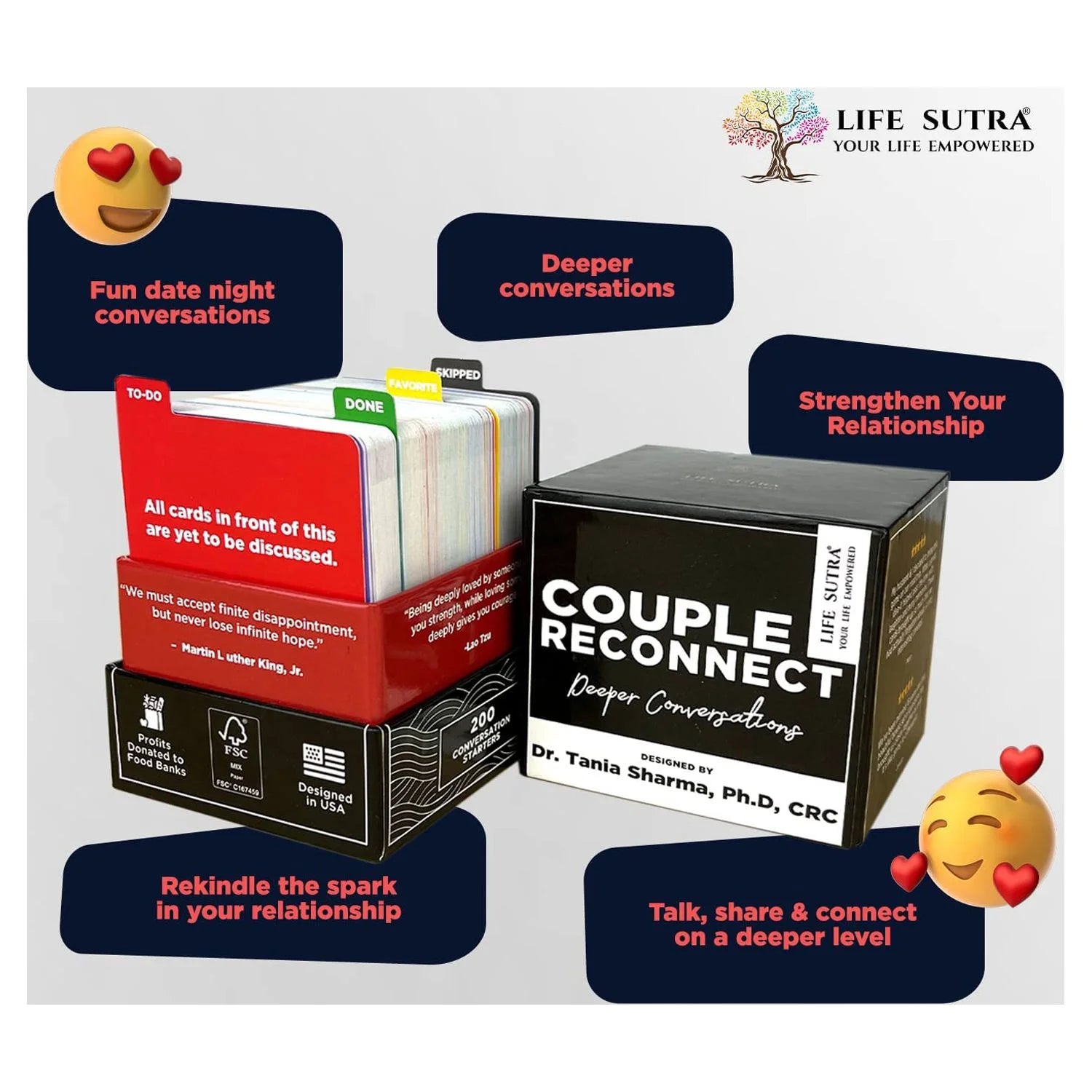 200 Couples Conversation Cards J163564