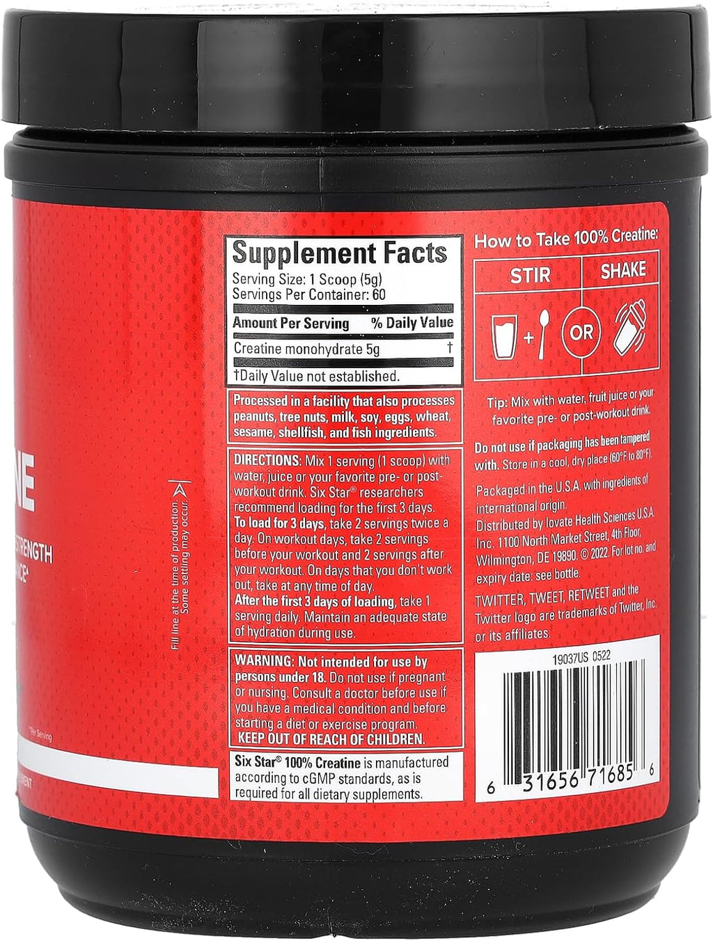 Unflavored Creatine, 10.58 oz (300 g) L598