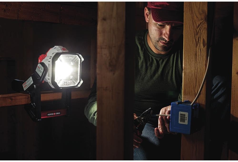 20V MAX LED Work Light, Corded/Cordless, Gray U139