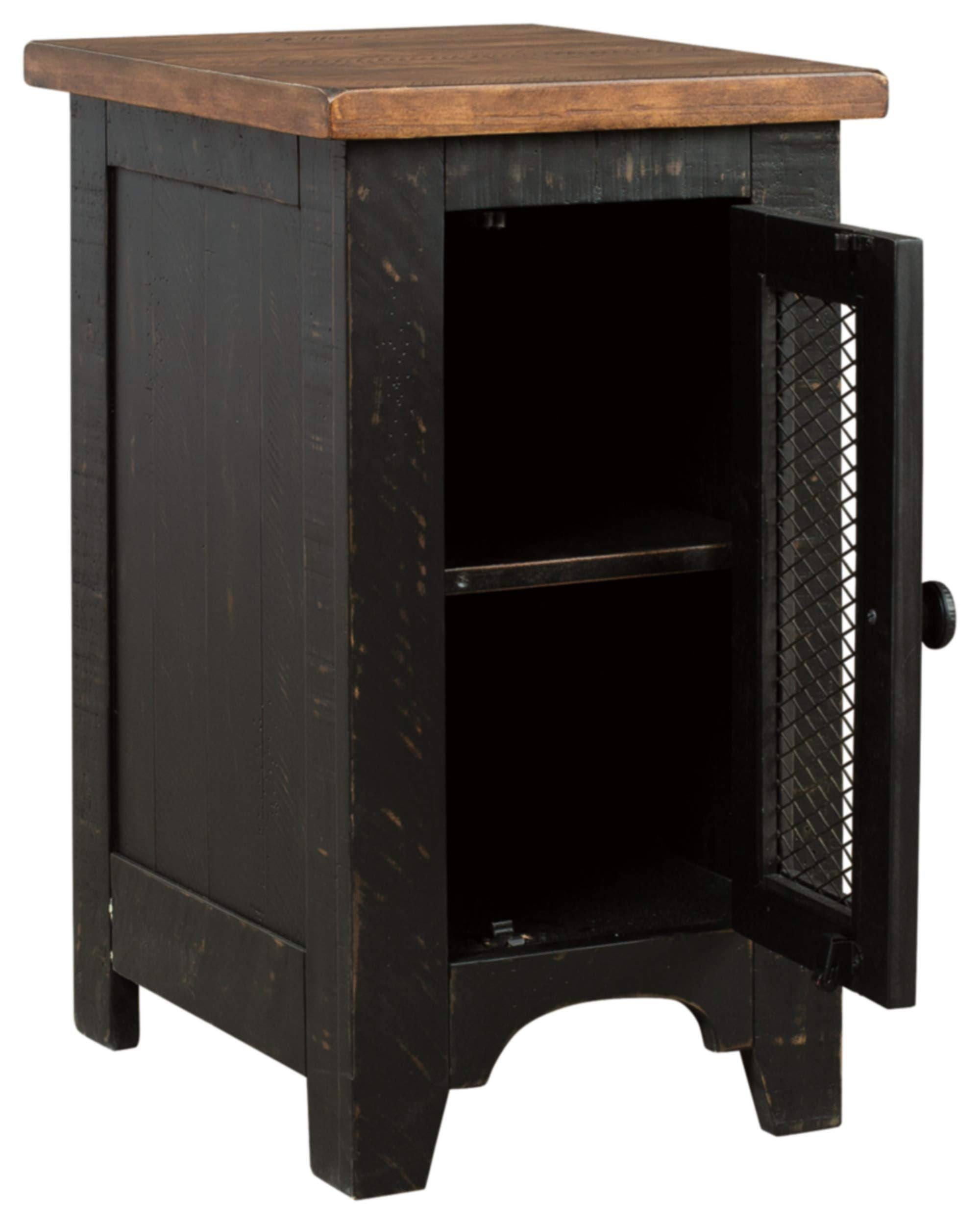 Black/Brown Chair Side End Table M7743