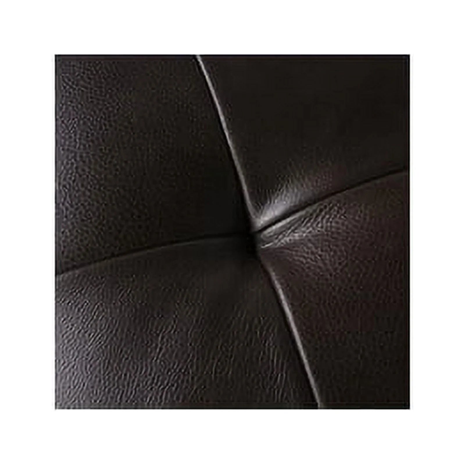Dark Brown Leather Sofa With Tufted Seat And Back S24235