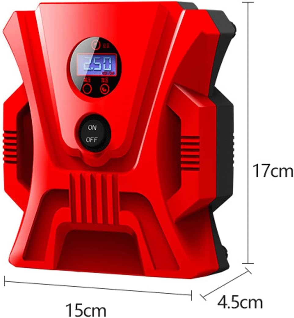 Portable 12V Tire Inflator Air Compressor Electric Air Pump with Tool Box B478272