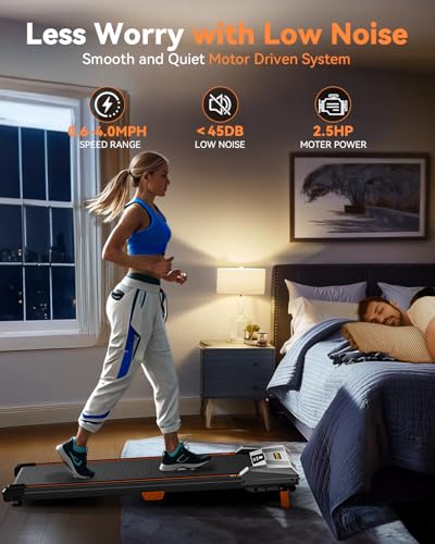 Compact Under Desk Treadmill with Remote Control Q12313
