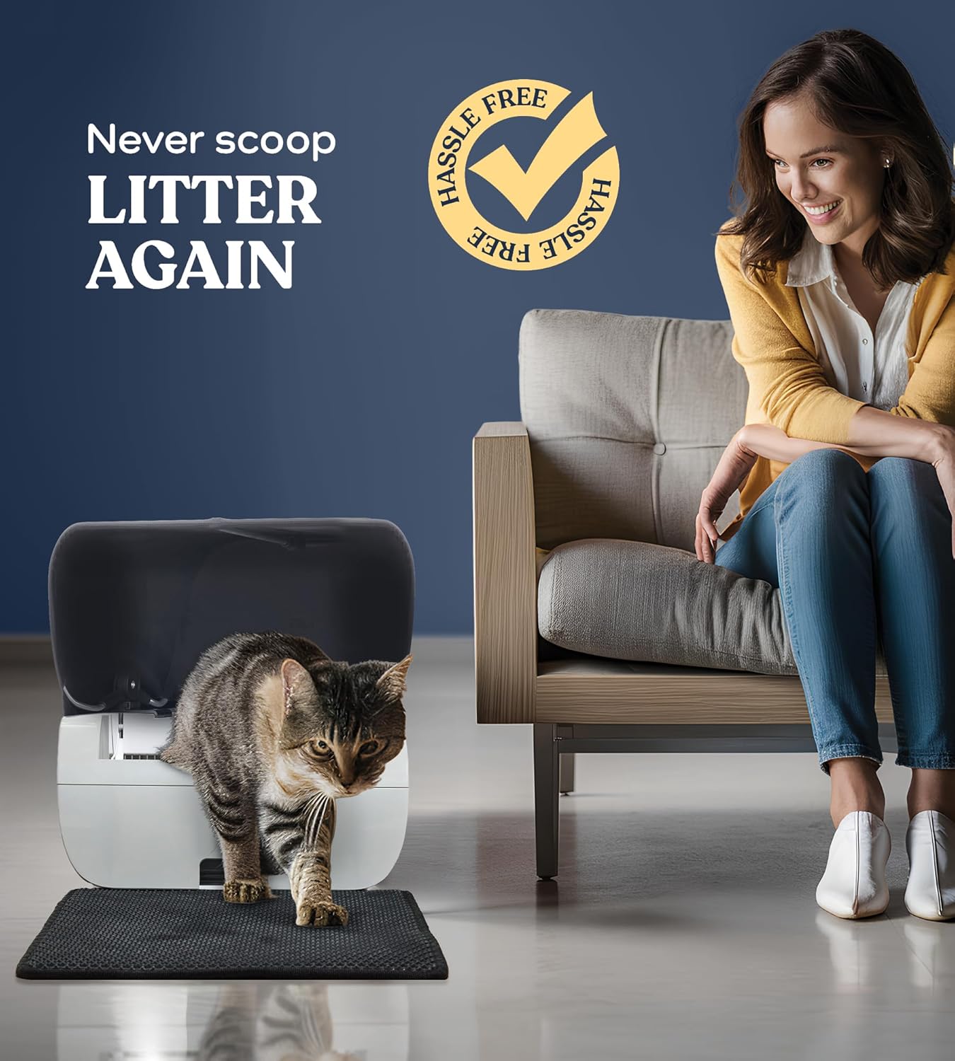 Self Cleaning Cat Litter Box with Odor Eliminator C169359