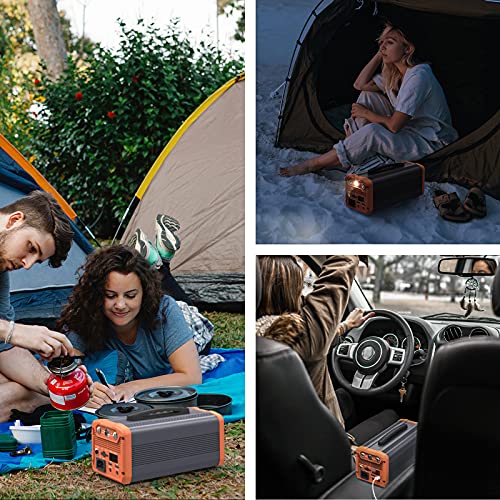 518Wh Portable Power Station with 110V/500W AC Outlet & LED Flashlight D48906