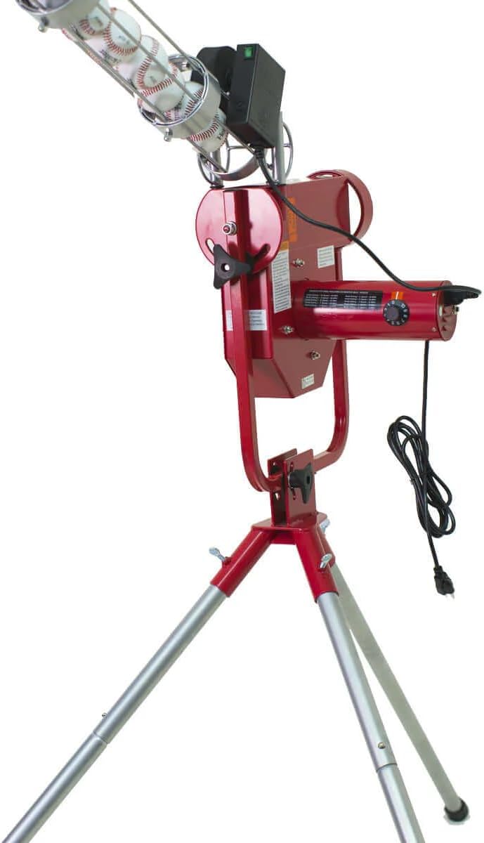 Pro Breaking Ball Baseball Pitching Machine With Auto Ball Feeder & Batting Cage F76316