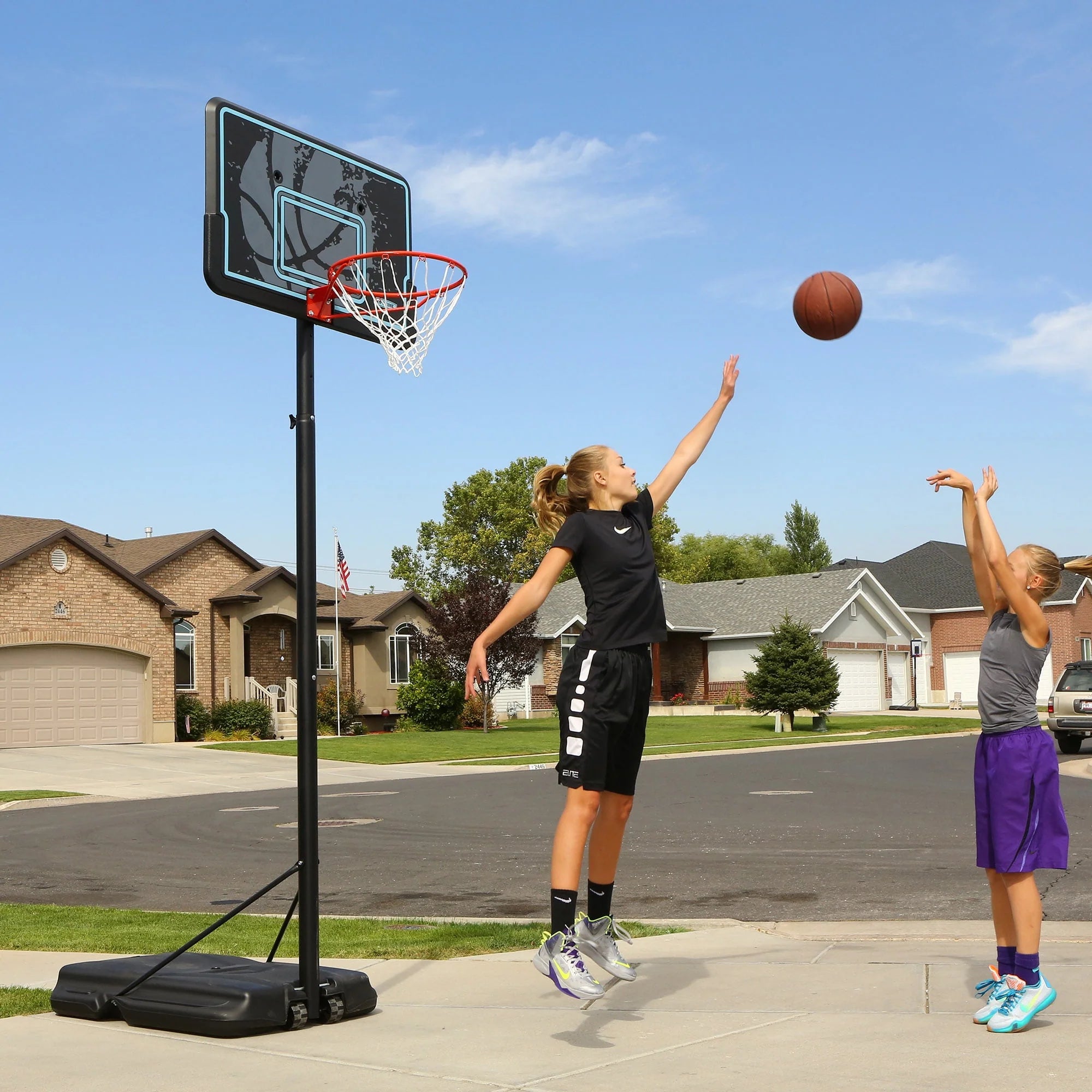 44 inch Adjustable Portable Basketball Hoop J315037