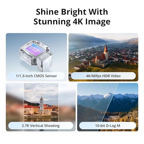 4K UHD Camera Drone with RC 2 Screen Remote Controller, Under 249 g, 3-Axis Gimbal Stabilization, 31-Min Flight Time I9095