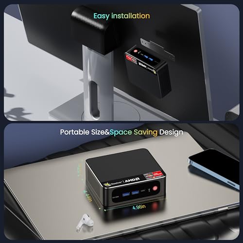Mini PC AMD Ryzen 5 5560U 16GB DDR4 RAM 1TB M.2 SSD S547