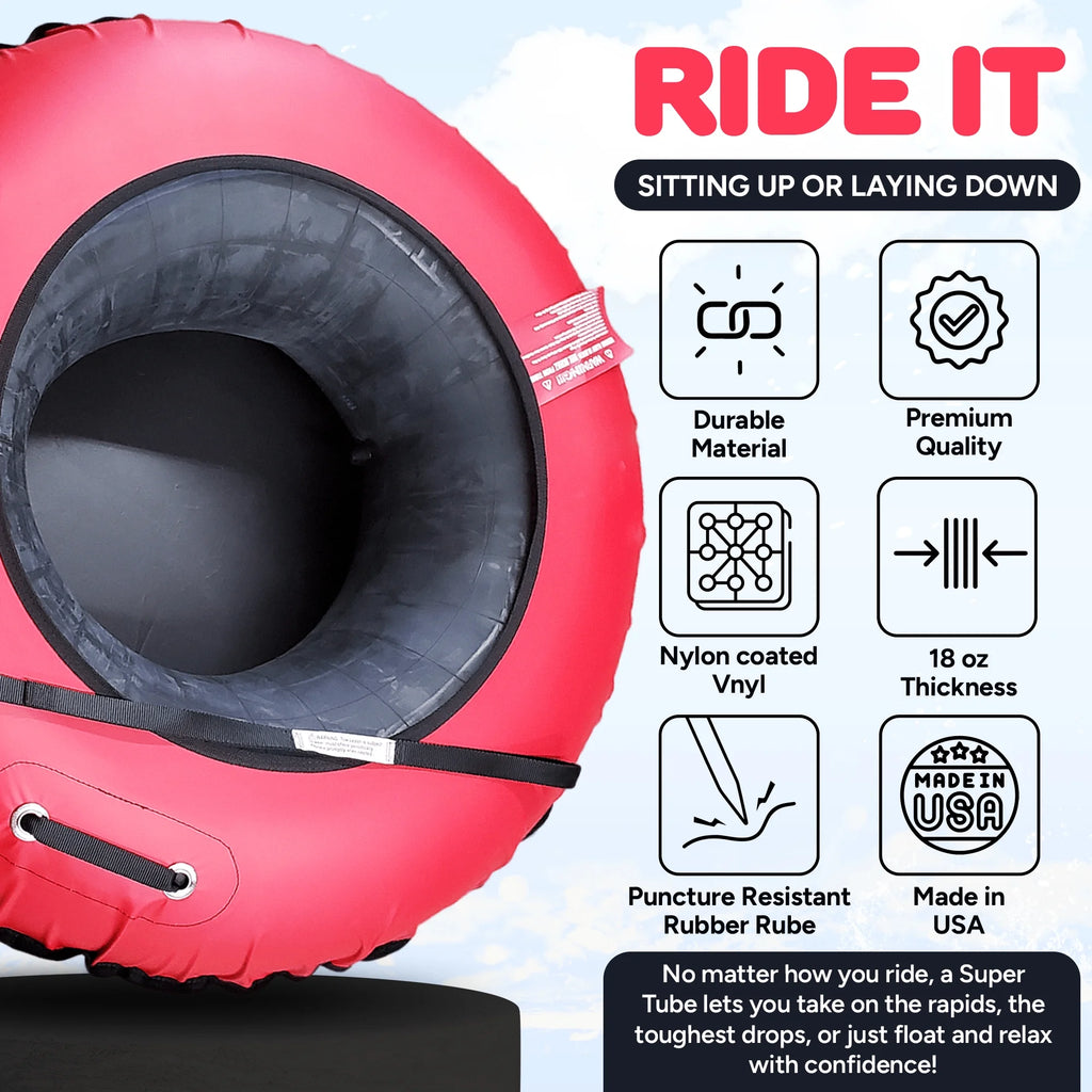 Red Heavy Duty Inflatable River Tube L74531
