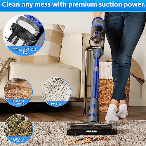 Cordless Stick Vacuum Cleaner with LED Display Screen V87050