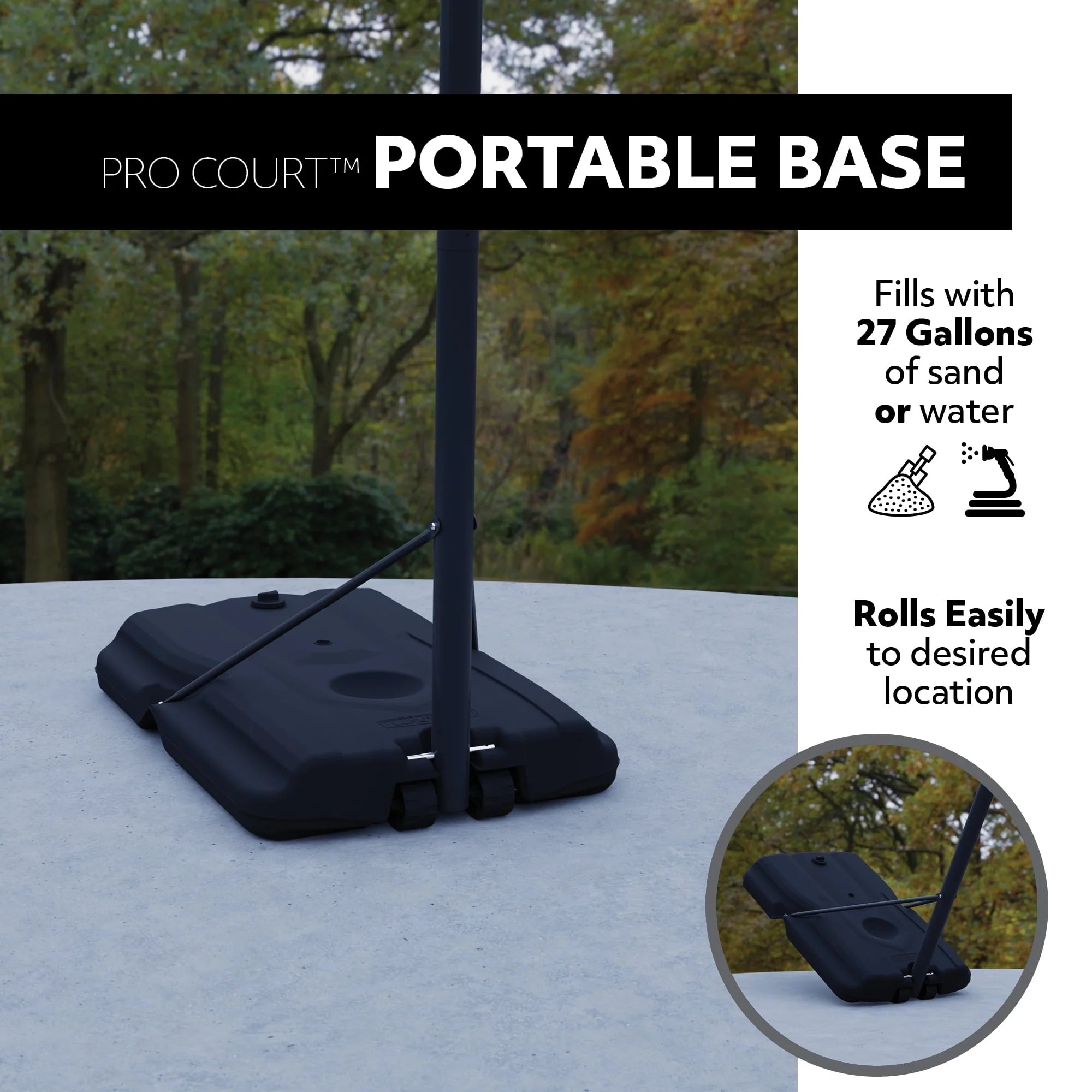 44 inch Adjustable Portable Basketball Hoop J315037