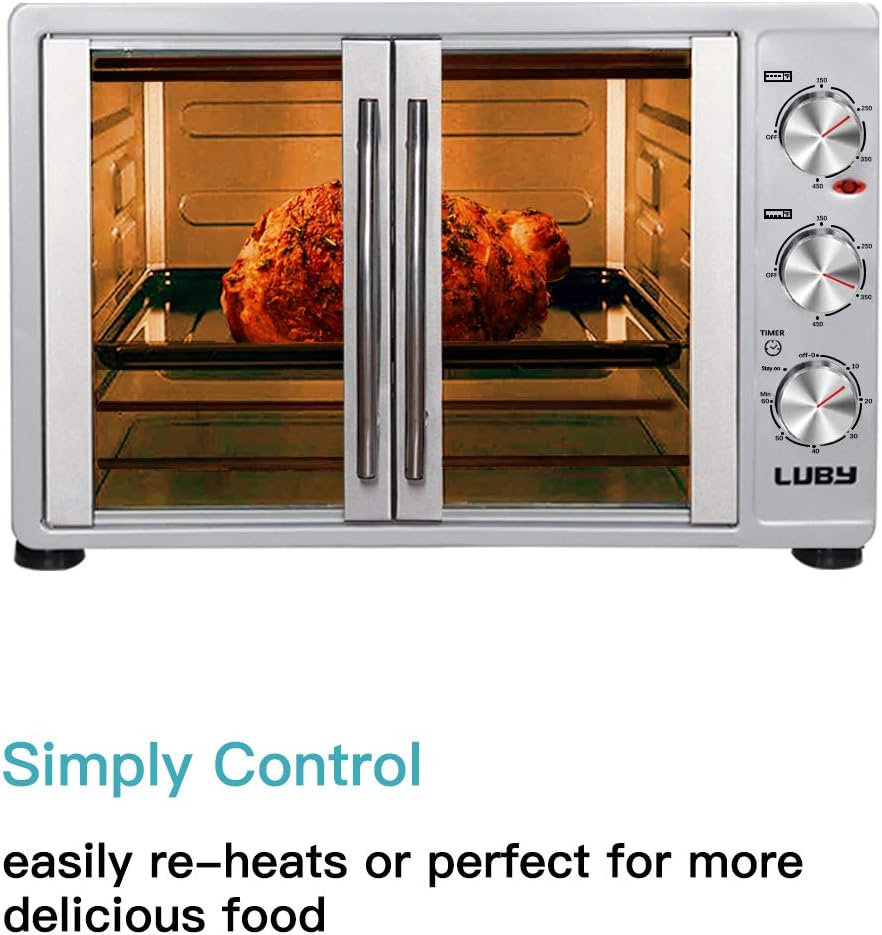Silver 55L French Door Toaster Oven M639