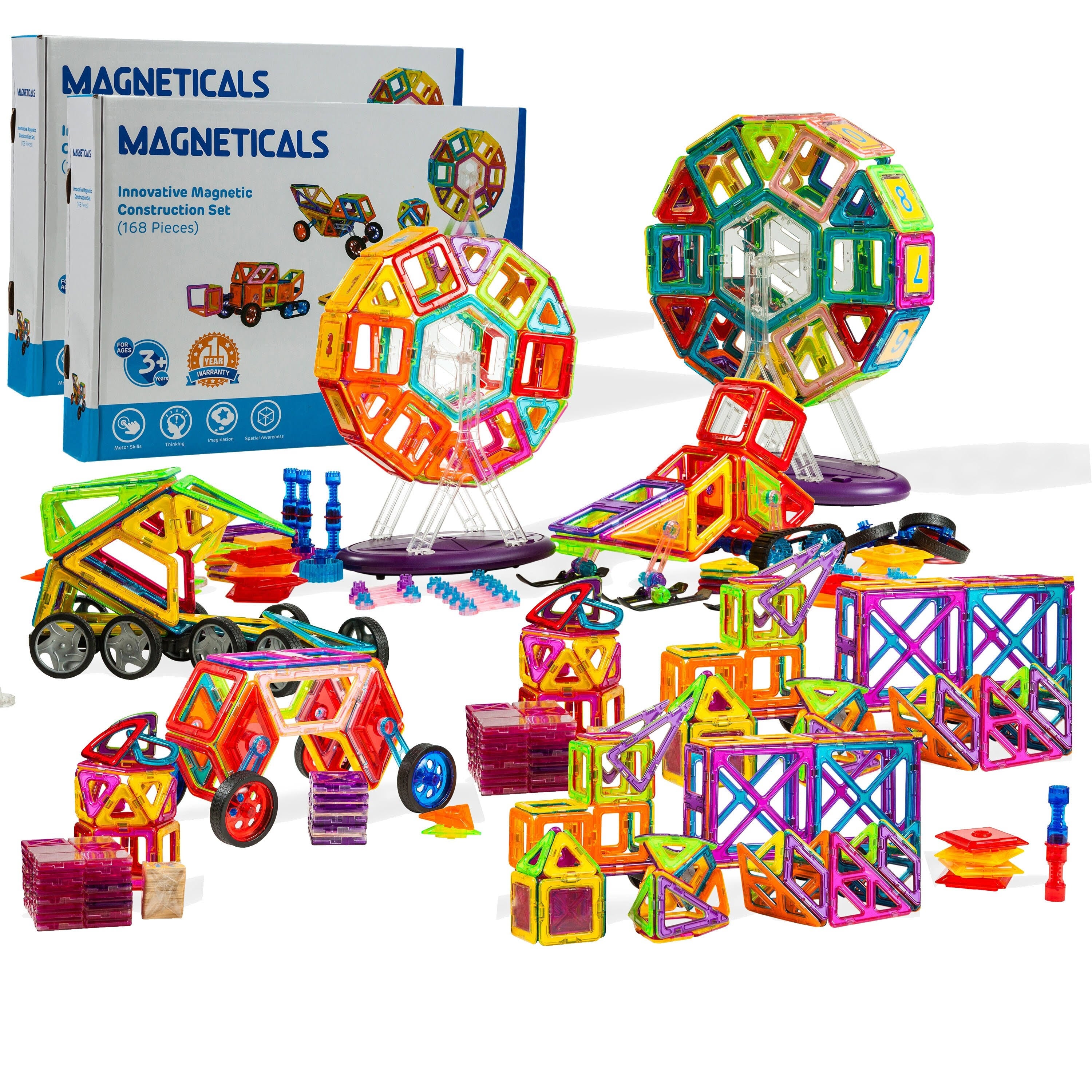 168-Piece Magnet Tile Set I716