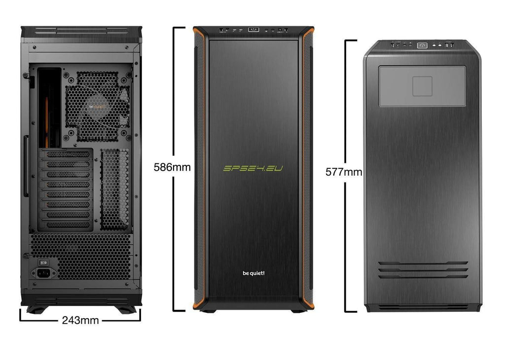 Orange Full-Tower Case X1542