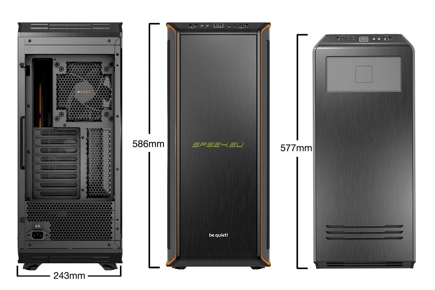 Orange Full-Tower Case X1542