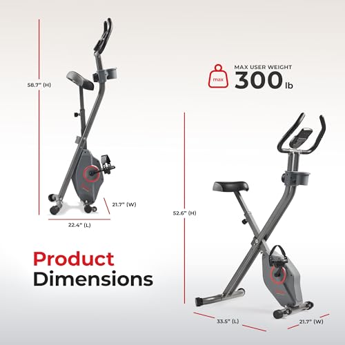 Foldable Magnetic Exercise Bike with Digital Monitor O602888