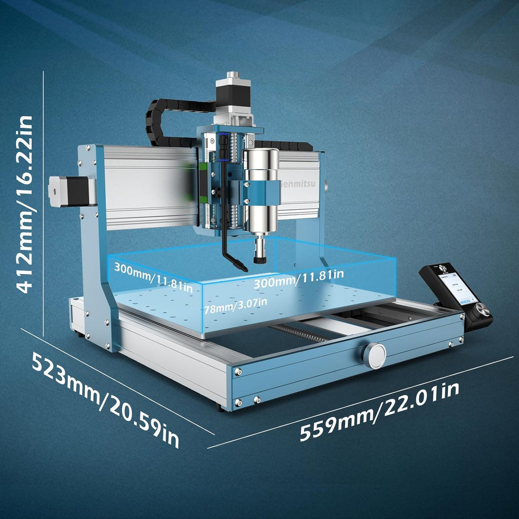 CNC Router Machine with Dust Shoe for 52mm Diameter Motor W7832