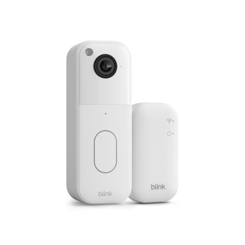 Black Video Doorbell with Sync Module Core V554