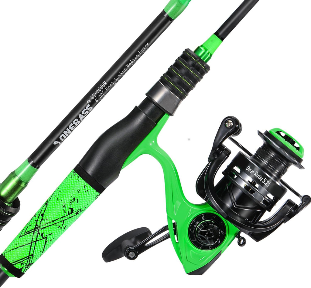Bass Fishing Rod and Reel Spinning Combo F757745