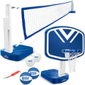 2-in-1 Pool Basketball Hoop & Volleyball Net Game Set C2260