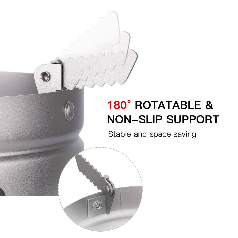 Titanium Camping Stove Ultralight Folding Wood Burning Stove G342978