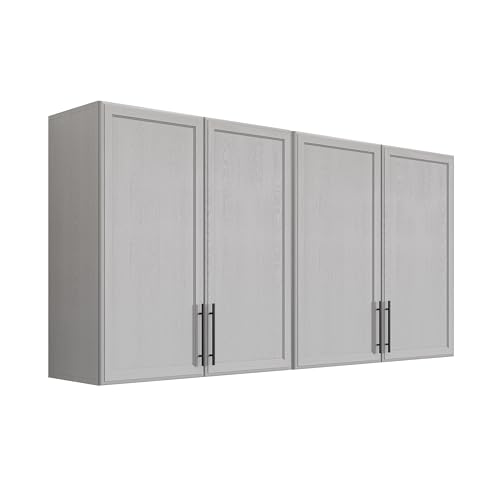 White 30" Wall Cabinet with Adjustable Shelf and Doors P848