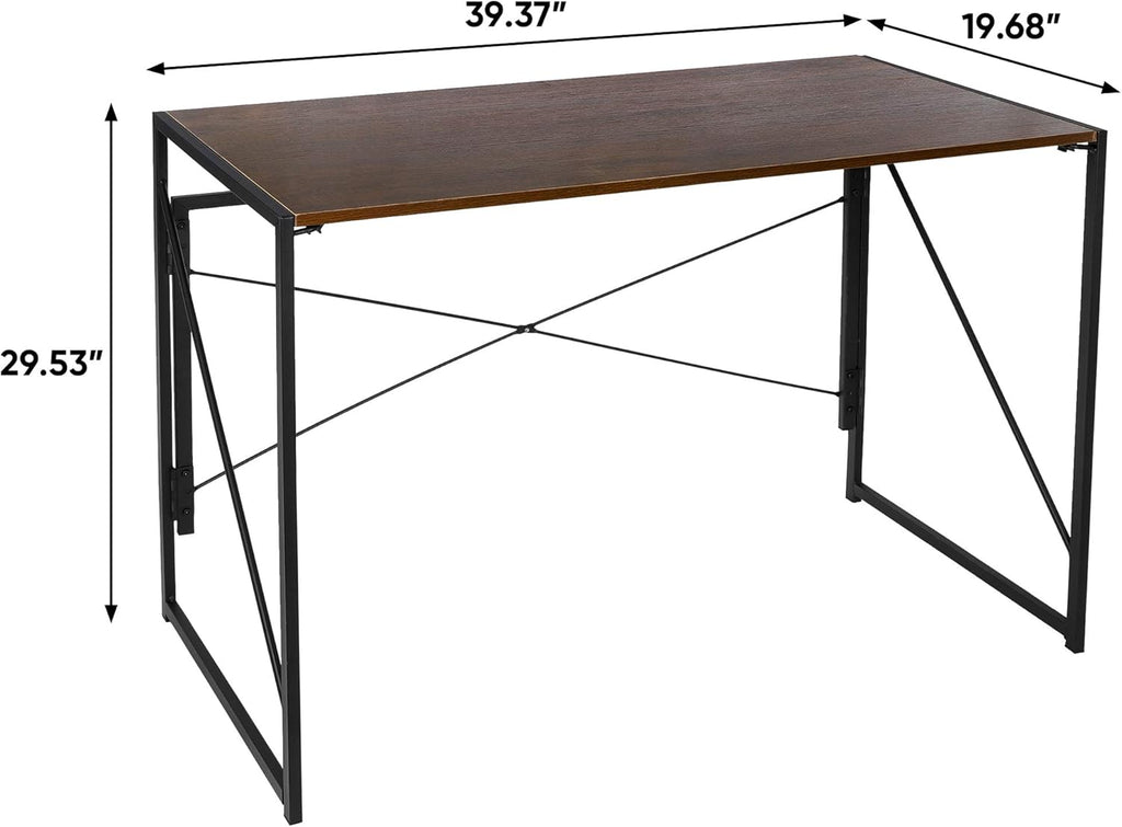 Espresso Folding Computer Desk A62694