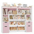 Pink Toy Storage Organizer with Drawers and Removable Bins X714