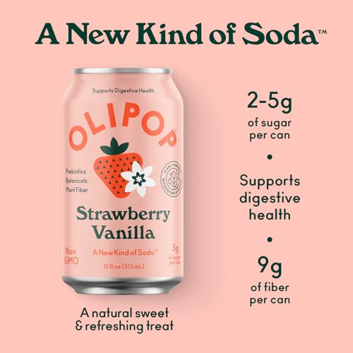Prebiotic Soda, Peaches & Cream, 12 fl oz (12 Cans) M98807