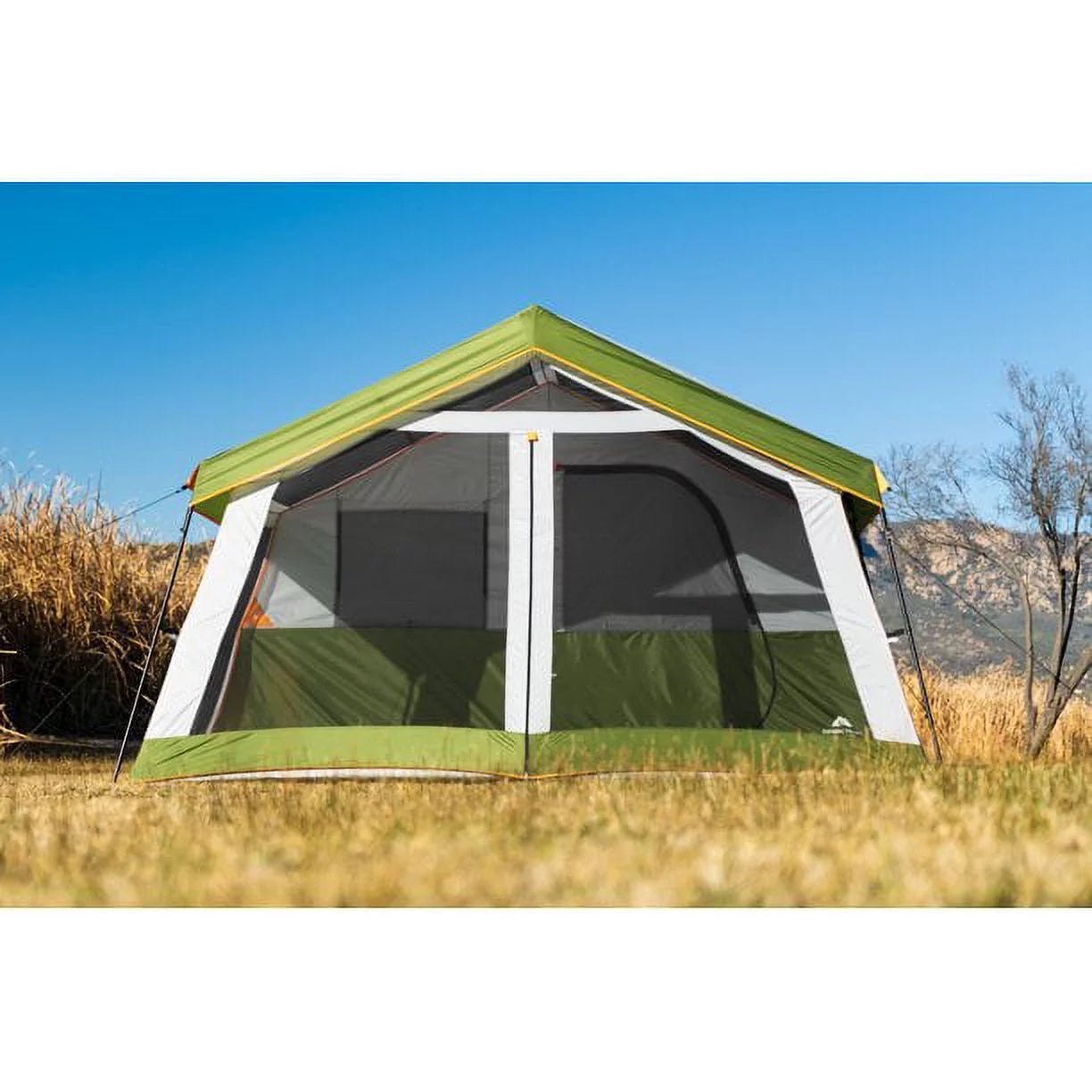 8-Person Family Cabin Tent with Screen Porch, Green X893395