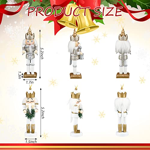 10 Pcs Wooden Nutcracker Ornaments 5 Inch T1031