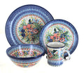 16 Piece Polish Pottery Dinner Set with Small Coffee Mug S19643