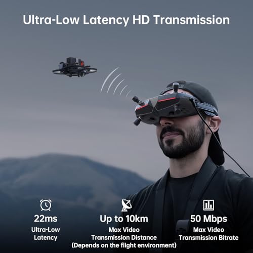 1080p Ultra-Wide Screen FPV Goggles with Head Tracking X1919