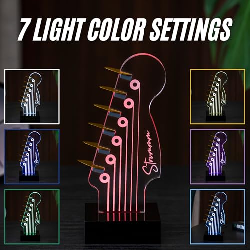 7-Color Changing LED Guitar Pick Holder L775