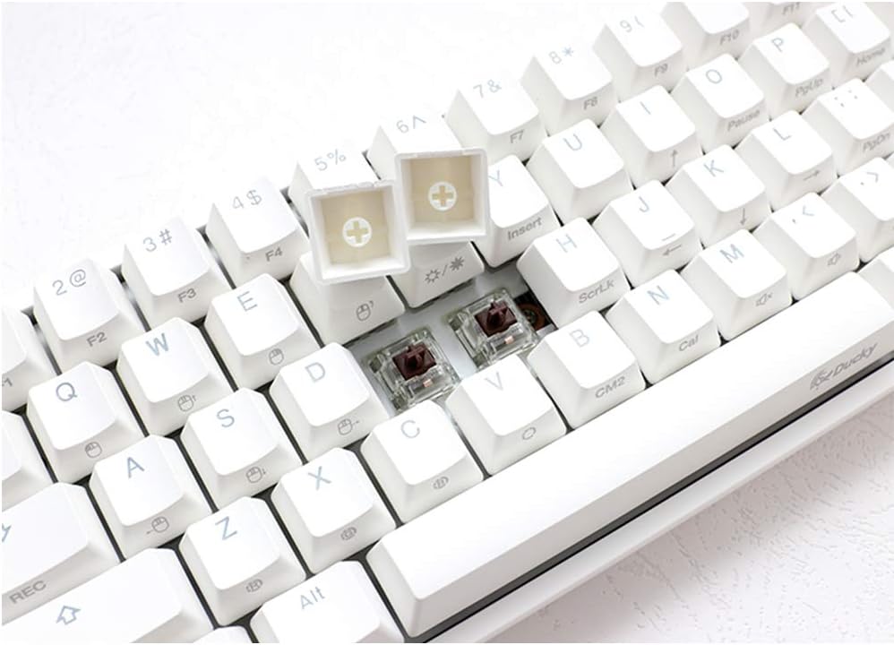 Pure White 60% Double Shot PBT Mechanical Keyboard K553392