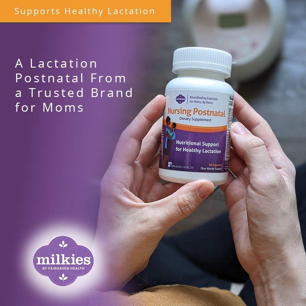 Nursing Postnatal Vegetarian Supplement with Vitamin D and B, Gluten and Dairy Free - 1 Month Supply V8619
